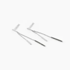 Marc Orian Pendantes|Parures De Mariage > Boucles D'oreilles Pendantes Ainhoaa Or Blanc Diamant