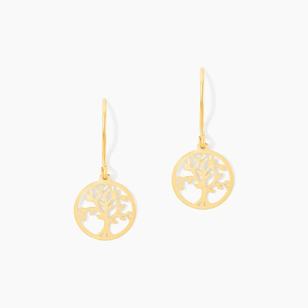 Marc Orian Pendantes|Bijoux Arbre De Vie > Boucles D'Oreilles Pendantes Gorden Or Jaune