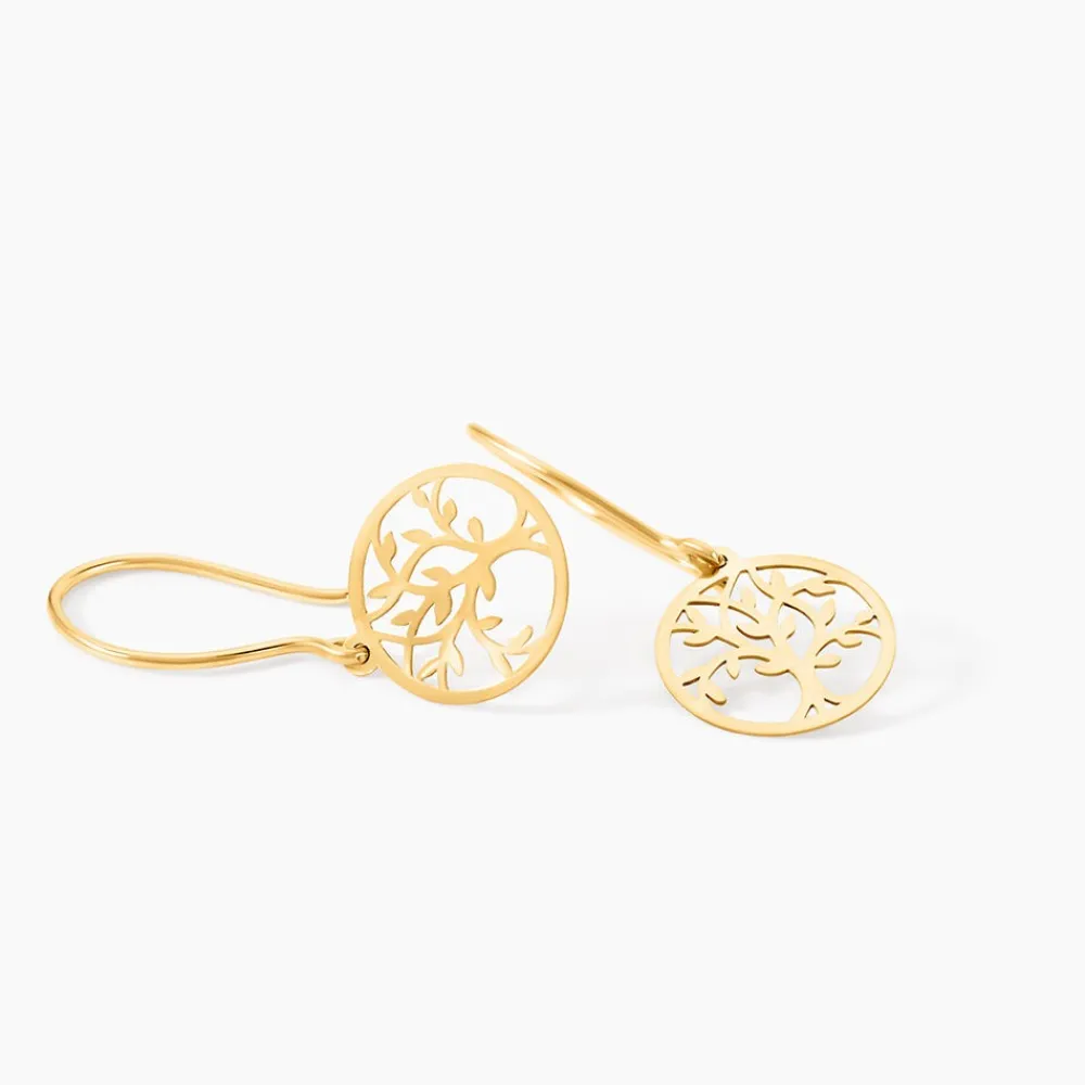 Marc Orian Pendantes|Bijoux Arbre De Vie > Boucles D'Oreilles Pendantes Gorden Or Jaune