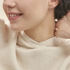 Marc Orian Pendantes|Bijoux Zirconium > Boucles D'oreilles Pendantes Ysanna Or Blanc Oxyde De Zirconium