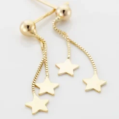 Marc Orian Pendantes|Boucles D'Oreilles Or > Boucles D'oreilles Pendantes Alphonsine Etoile Or Jaune