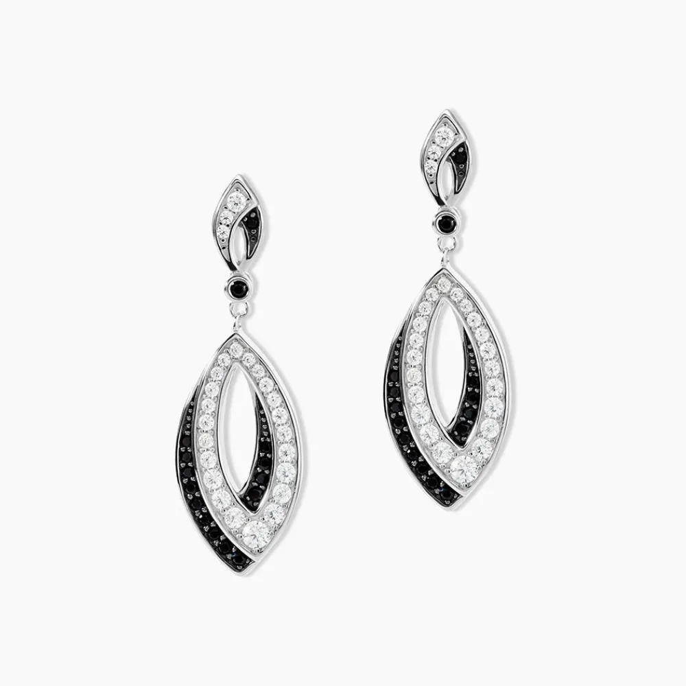 Marc Orian Pendantes|Bijoux Zirconium > Boucles D'oreilles Pendantes Liv Argent Blanc Oxyde De Zirconium