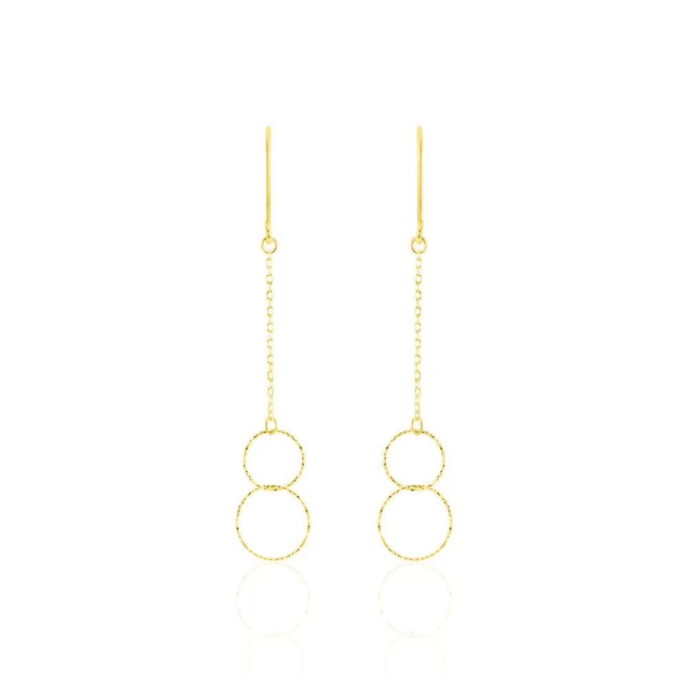 Marc Orian Pendantes|Boucles D'Oreilles Or > Boucles D'oreilles Pendantes Leonetta Or Jaune