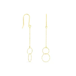 Marc Orian Pendantes|Boucles D'Oreilles Or > Boucles D'oreilles Pendantes Leonetta Or Jaune
