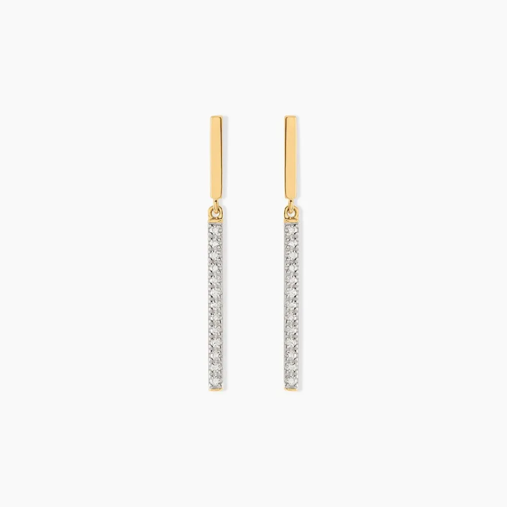 Marc Orian Pendantes|Bijoux Diamant > Boucles D'oreilles Pendantes Alayna Or Jaune Diamant