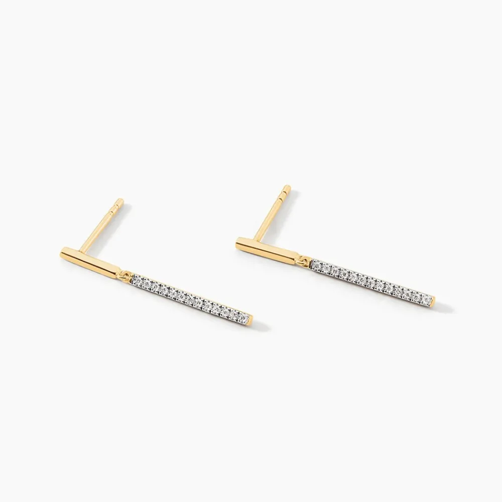Marc Orian Pendantes|Bijoux Diamant > Boucles D'oreilles Pendantes Alayna Or Jaune Diamant
