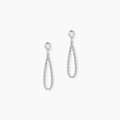Marc Orian Pendantes|Bijoux Diamant > Boucles D'oreilles Pendantes Or Blanc Diamants