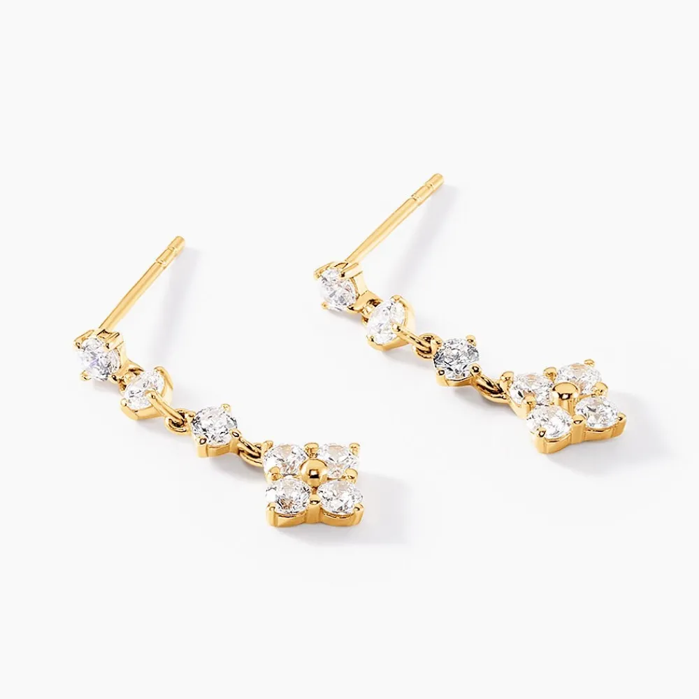 Marc Orian Pendantes|Idées Cadeaux Femme > Boucles D'oreilles Pendantes Majestueuse Or Jaune Oxyde De Zirconium