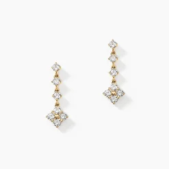 Marc Orian Pendantes|Idées Cadeaux Femme > Boucles D'oreilles Pendantes Majestueuse Or Jaune Oxyde De Zirconium
