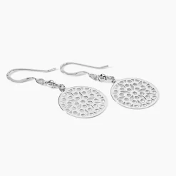 Marc Orian Pendantes|Boucles D'Oreilles Argent > Boucles D'oreilles Pendantes Penelope Argent Blanc