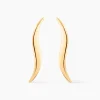 Marc Orian Pendantes|Boucles D'Oreilles Or > Boucles D'oreilles Pendantes Merone Vagues Or Jaune