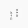 Marc Orian Pendantes|Bijoux Zirconium > Boucles D'oreilles Pendantes Argent Blanc Braidy Oxydes De Zirconium