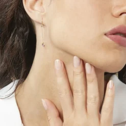 Marc Orian Pendantes|Anniversaire De Mariage > Boucles D'oreilles Pendantes Arenale Or Jaune Amethyste