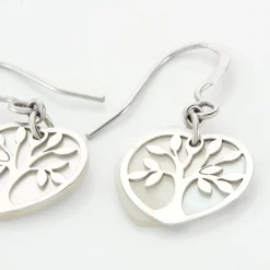 Marc Orian Pendantes|Boucles D'Oreilles Argent > Boucles D'oreilles Pendantes Argent Blanc Vitto Nacres