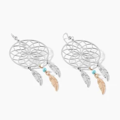 Marc Orian Pendantes|Boucles D'Oreilles Argent > Boucles D'oreilles Pendantes Misalie Argent Blanc