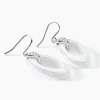Marc Orian Pendantes|Bijoux Zirconium > Boucles D'oreilles Pendantes Peer Argent Blanc Oxyde De Zirconium
