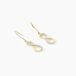 Marc Orian Pendantes|Boucles D'Oreilles > Boucles D'oreilles Pendantes Infino Or Jaune Diamant