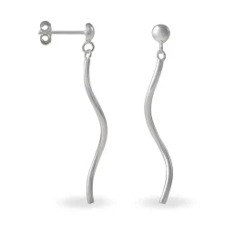 Marc Orian Pendantes|Boucles D'Oreilles Argent > Boucles D'oreilles Pendantes Yaell Argent Blanc