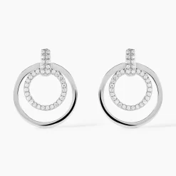 Marc Orian Pendantes|Bijoux Zirconium > Boucles D'oreilles Pendantes Silvana Argent Blanc Oxyde De Zirconium