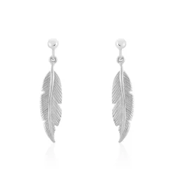 Marc Orian Pendantes|Boucles D'Oreilles Argent > Boucles D'oreilles Pendantes Argent Blanc Irene