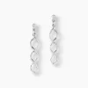 Marc Orian Pendantes|Boucles D'Oreilles Argent > Boucles D'oreilles Pendantes Jolanda Argent Blanc