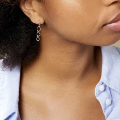 Marc Orian Pendantes|Boucles D'Oreilles Argent > Boucles D'oreilles Pendantes Jolanda Argent Blanc