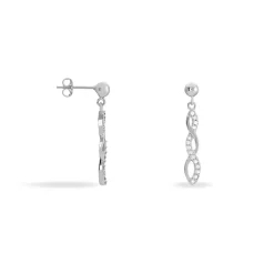 Marc Orian Pendantes|Bijoux Zirconium > Boucles D'oreilles Pendantes Kessy Argent Blanc Oxyde De Zirconium