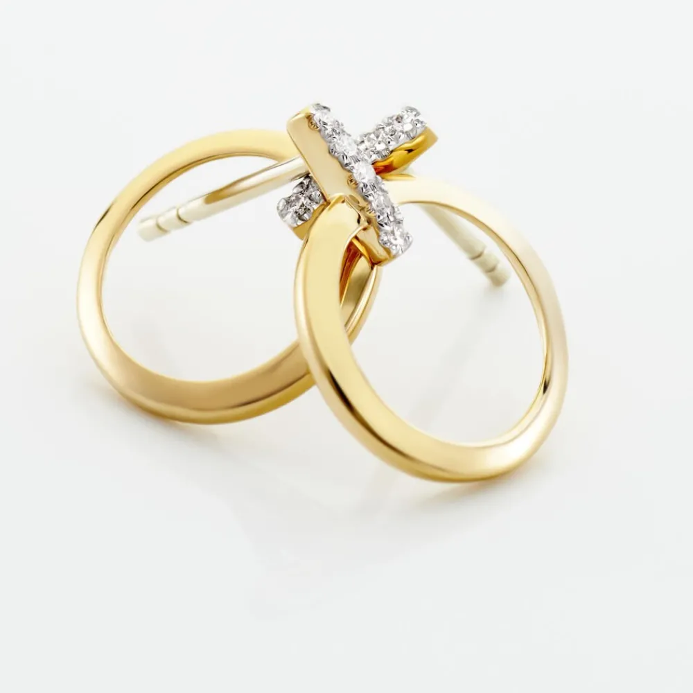 Marc Orian Pendantes|Bijoux Diamant > Boucles D'oreilles Pendantes Or Jaune Melissande Diamants