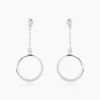 Marc Orian Pendantes|Bijoux Zirconium > Boucles D'oreilles Pendantes Amma Argent Blanc Oxyde De Zirconium