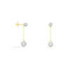 Marc Orian Pendantes|Boucles D'Oreilles Strass > Boucles D'oreilles Pendantes Athena Or Jaune Strass