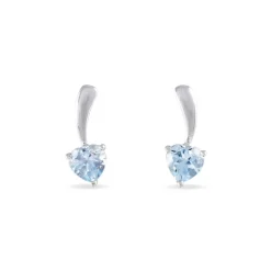 Marc Orian Pendantes|Anniversaire De Mariage > Boucles D'oreilles Pendantes Bertine Or Blanc Topaze