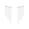Marc Orian Pendantes|Bijoux Zirconium > Boucles D'oreilles Pendantes Cainan Argent Blanc Oxyde De Zirconium