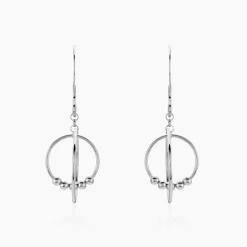 Marc Orian Pendantes|Boucles D'Oreilles Argent > Boucles D'oreilles Pendantes Siara Argent Blanc