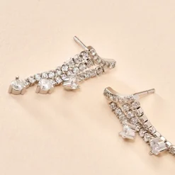 Marc Orian Pendantes|Bijoux Zirconium > Boucles D'oreilles Pendantes Isalis Argent Blanc Oxyde De Zirconium