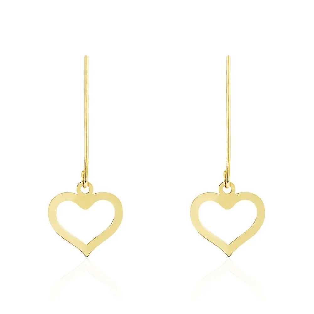 Marc Orian Pendantes|Boucles D'Oreilles Cœur > Boucles D'oreilles Pendantes Or Jaune