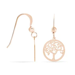 Boucles D'oreilles Pendantes Marijan Argent Rose