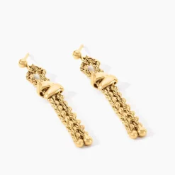 Boucles D'Oreilles Pendantes Cordelia Or Jaune