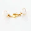 Boucles D'oreilles Pendantes Sibylle Or Jaune Perle De Culture