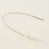 Boucles D'oreilles Pendantes Garance Argent Blanc Perle De Culture