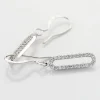 Boucles D'oreilles Pendantes Isabel Argent Blanc Oxyde De Zirconium