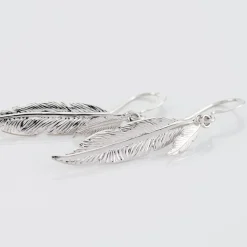 Boucles D'oreilles Pendantes Violka Argent Blanc