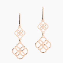 Boucles D'oreilles Pendantes Letizia Argent Rose