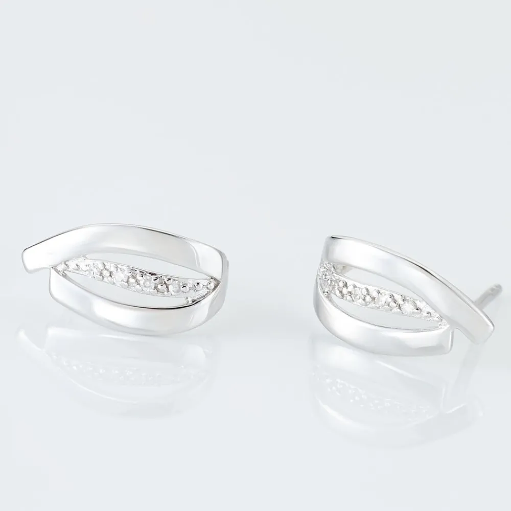 Marc Orian Cadeaux Mariage|Bijoux Diamant > Boucles D'oreilles Puces Aelis Or Blanc Diamant
