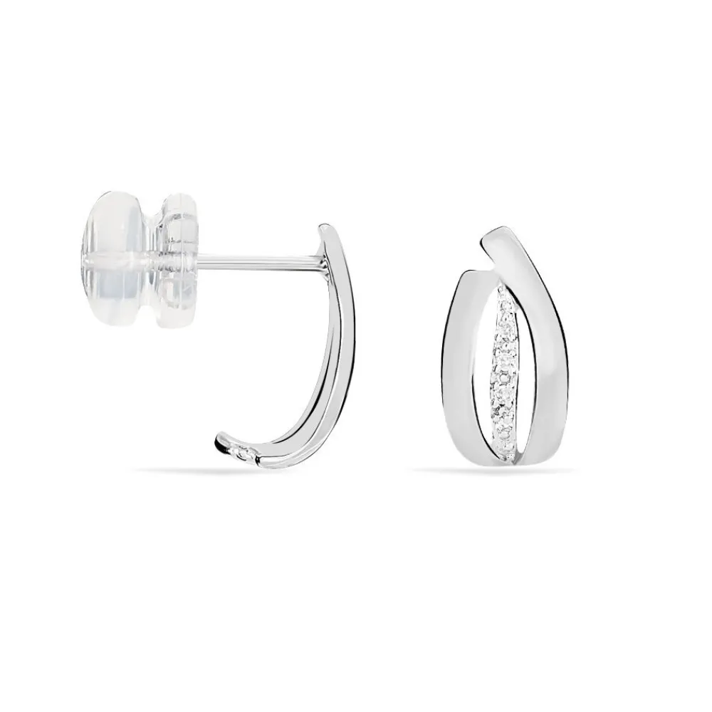 Marc Orian Cadeaux Mariage|Bijoux Diamant > Boucles D'oreilles Puces Aelis Or Blanc Diamant