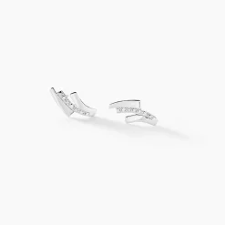 Marc Orian Cadeaux Mariage|Bijoux Diamant > Boucles D'oreilles Puces Ainhoa Or Blanc Diamant