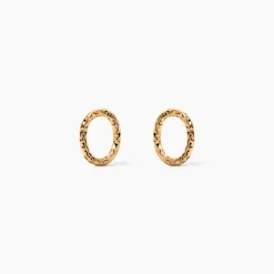 Boucles D'Oreilles Puces Aleria Plaqué Or Jaune