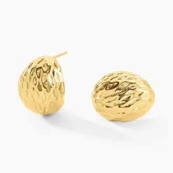 Marc Orian Boucles D'Oreilles Acier Inoxydable|Bijoux Acier Inoxydable > Boucles D'oreilles Puces Almeria Acier Jaune