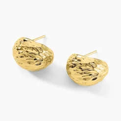 Marc Orian Boucles D'Oreilles Acier Inoxydable|Bijoux Acier Inoxydable > Boucles D'oreilles Puces Almeria Acier Jaune