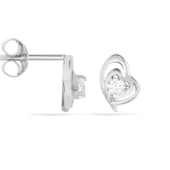 Marc Orian Bijoux Zirconium|Boucles D'Oreilles Argent > Boucles D'oreilles Puces Alou Argent Blanc Oxyde De Zirconium