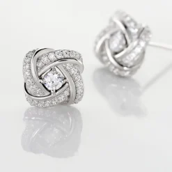 Marc Orian Pendantes|Bijoux Zirconium > Boucles D'oreilles Puces Anasthase Argent Blanc Oxyde De Zirconium